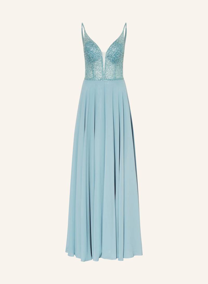Hey Kyla Abendkleid Mit Pailetten Und Schmucksteinen blau von Hey Kyla