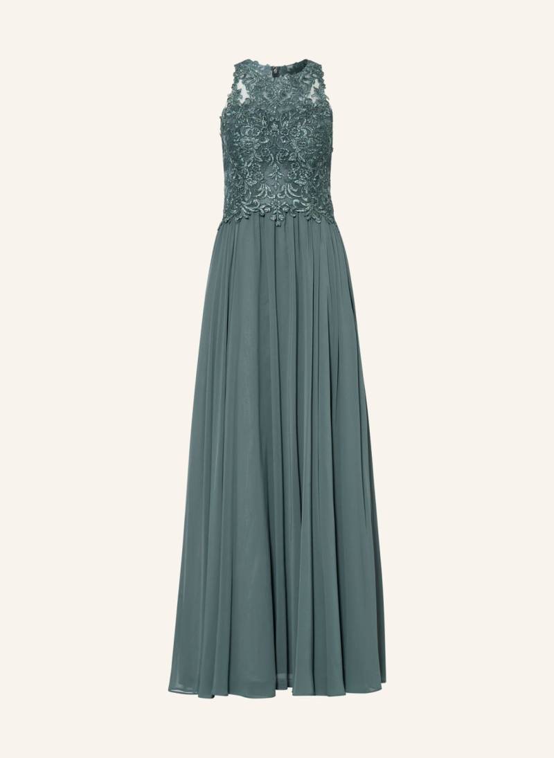 Hey Kyla Abendkleid Mit Schmucksteinen Und Spitze gruen von Hey Kyla