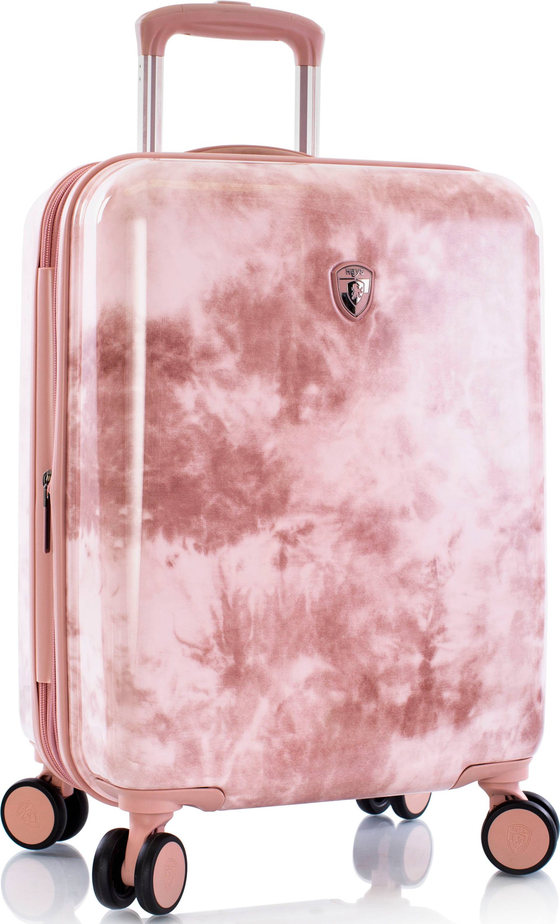 Heys Hartschalen-Trolley »Tie-Dye pink, 53 cm«, 4 Rollen, Hartschalen-Koffer Handgepäck-Koffer TSA Schloss Volumenerweiterung von Heys