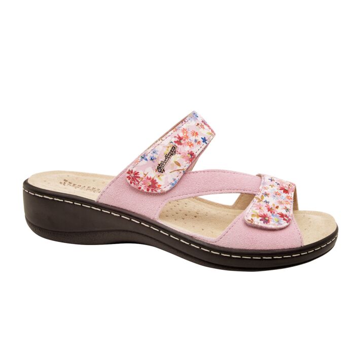 Original Hickersberger Pantolette Leder mit Muster rosa Original Hickersberger Pantolette Leder mit Muster rosa von Hickersberger