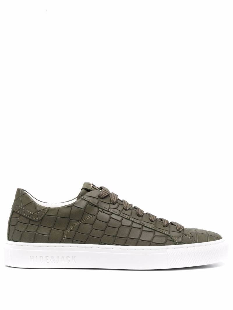 Hide&Jack Essence Croco sneakers - Green von Hide&Jack