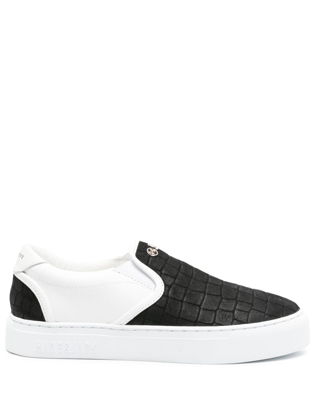 Hide&Jack Fuji Croco sneakers - Black von Hide&Jack