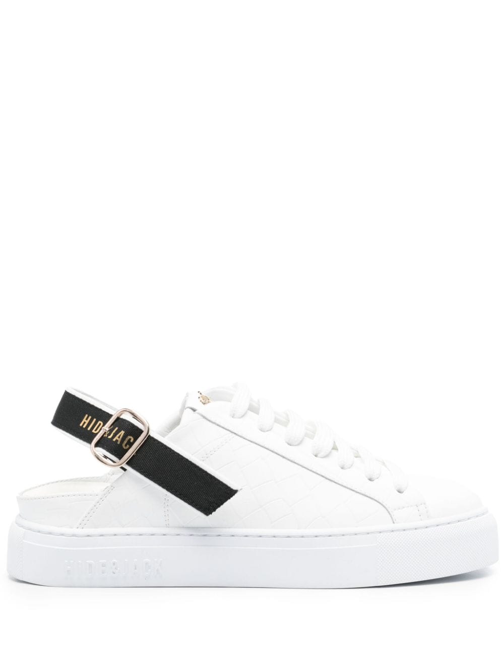 Hide&Jack Sabot Croco sneakers - White von Hide&Jack