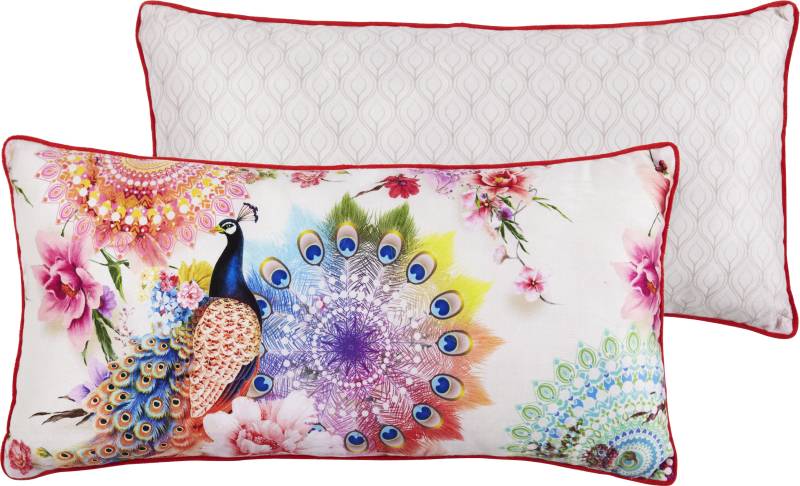hip Dekokissen »Bengta«, Mit Füllung, 1 Stück, Biese, 30x60, Wendeoptik, Weich, Mandala, Sand von Hip