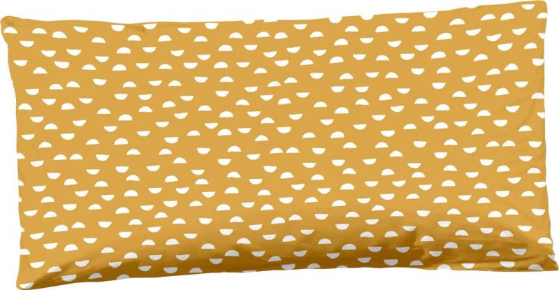 hip Dekokissen »Nevine«, Baumwolle, Mako-Satin, 40x80, 1 Stück, Reissverschluss, Nevine, Ocker von Hip