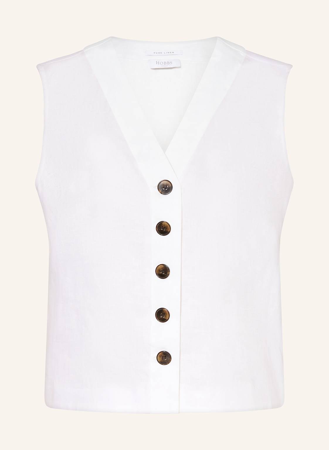 Hobbs Blusenshirt Kaylee Aus Leinen weiss von Hobbs