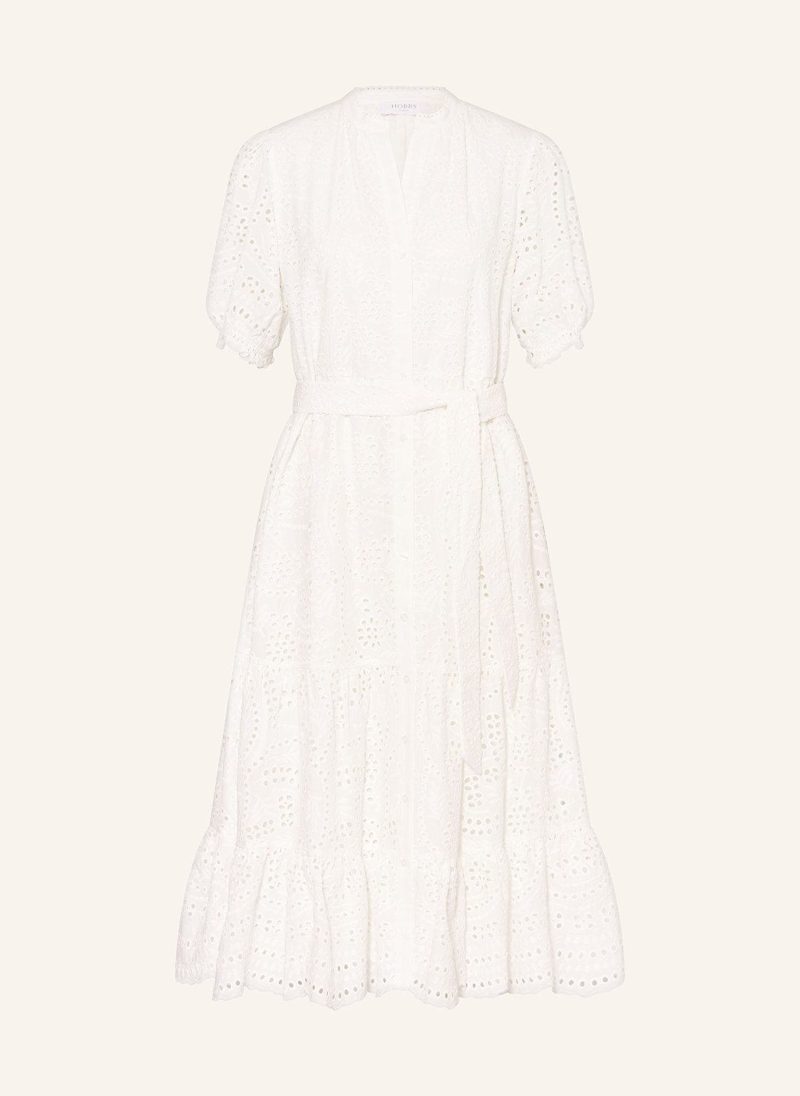 Hobbs Hemdblusenkleid Rosanna Aus Lochspitze weiss von Hobbs