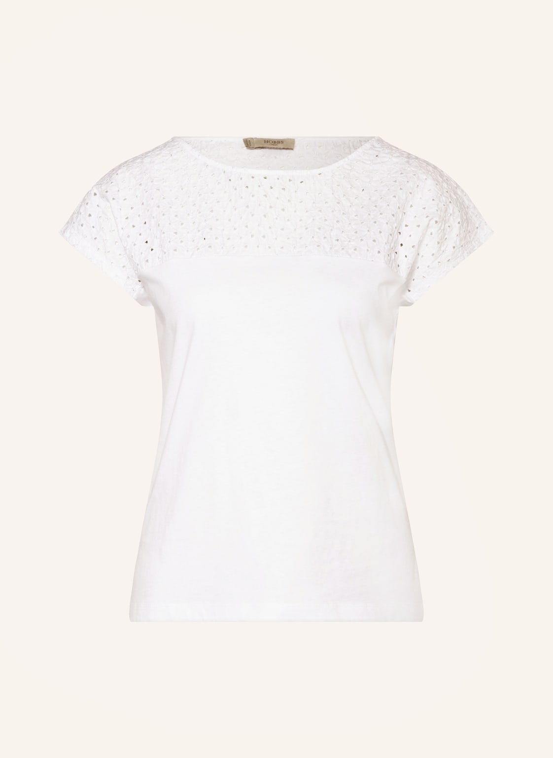 Hobbs T-Shirt Thea Mit Lochspitze weiss von Hobbs