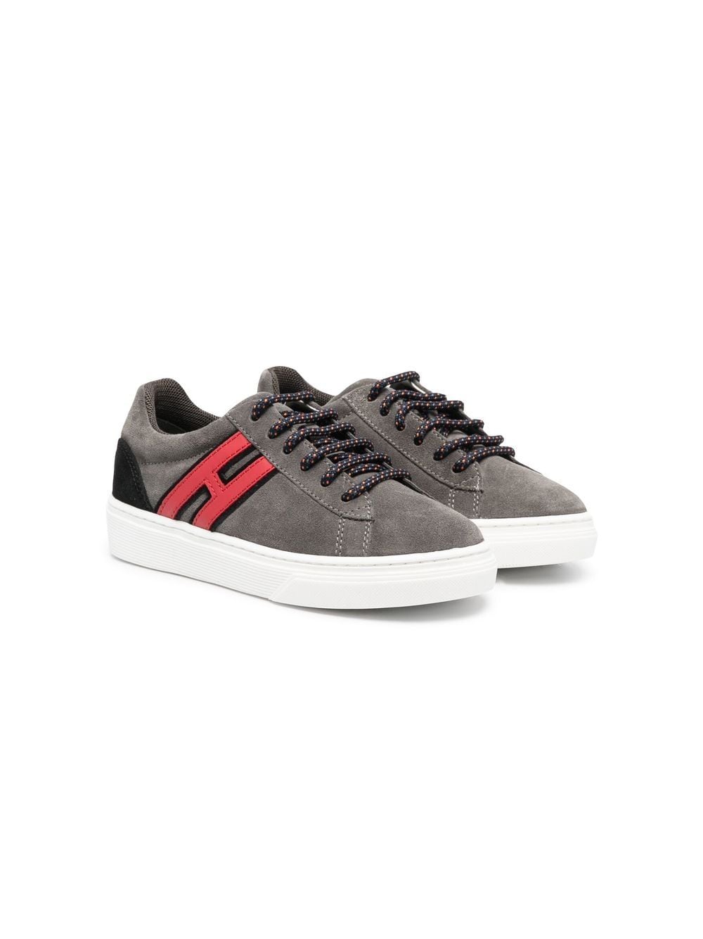 Hogan Kids H365 suede low-top sneakers - Grey von Hogan Kids