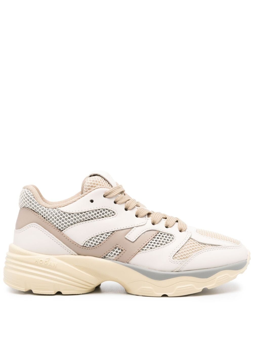 Hogan 665 leather sneakers - Neutrals von Hogan