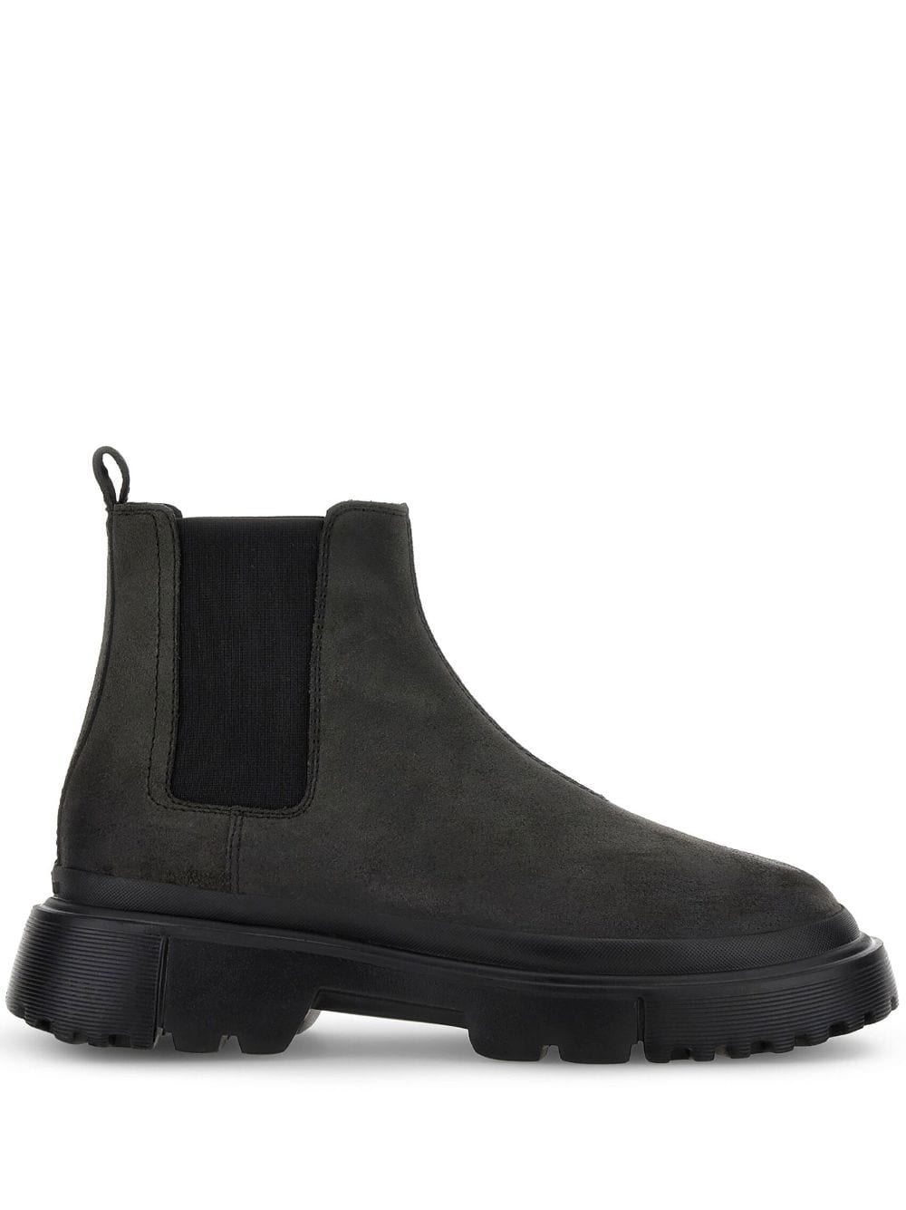 Hogan Chelsea round-toe suede boots - Black von Hogan