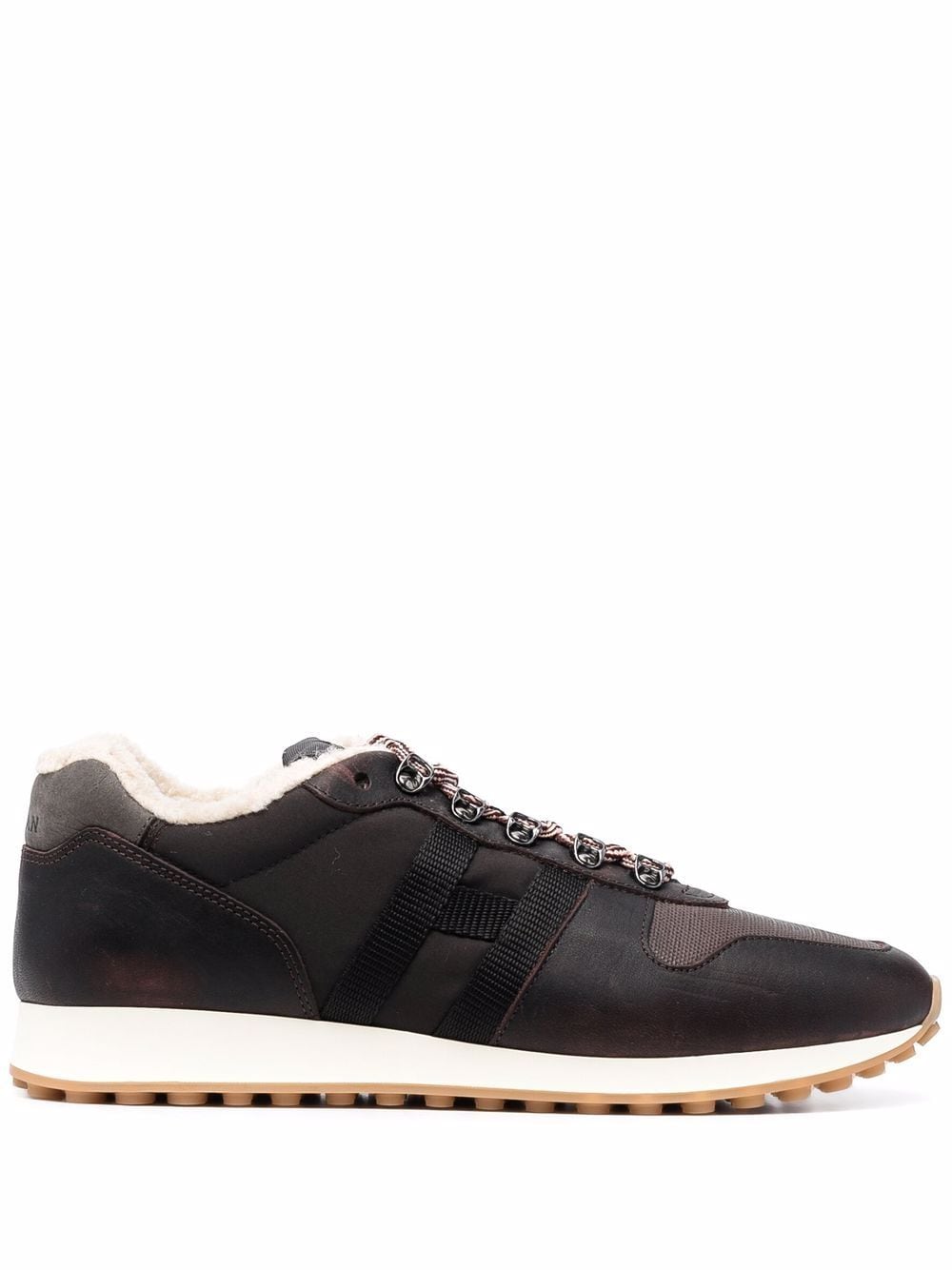 Hogan H383 panelled low-top sneakers - Black von Hogan