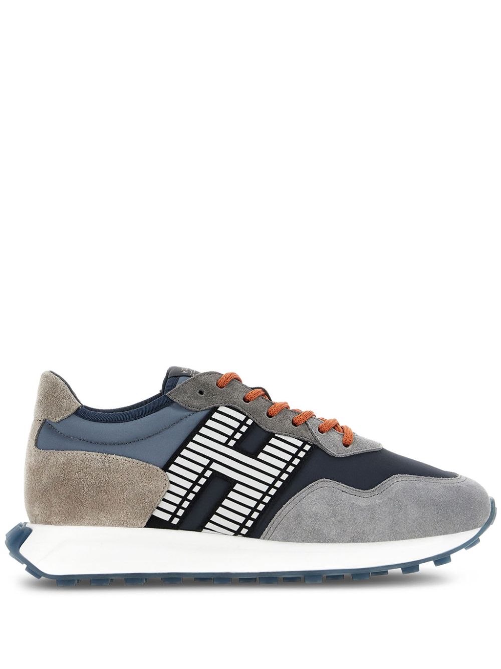 Hogan H601 panelled suede sneakers - Blue von Hogan