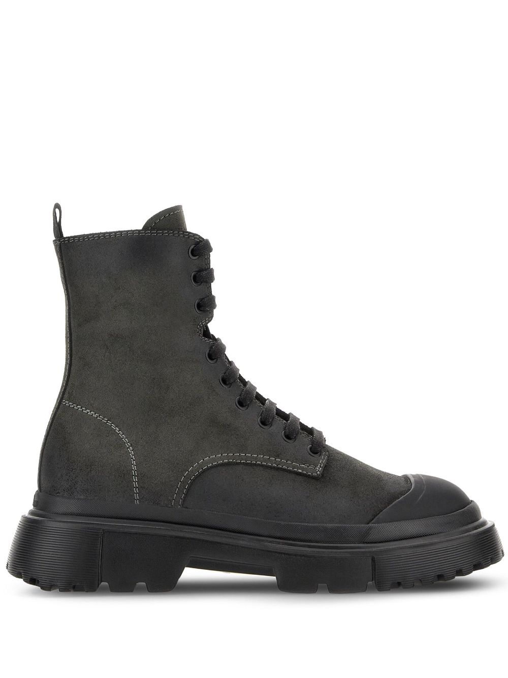 Hogan H619 Anfibio leather boots - Black von Hogan