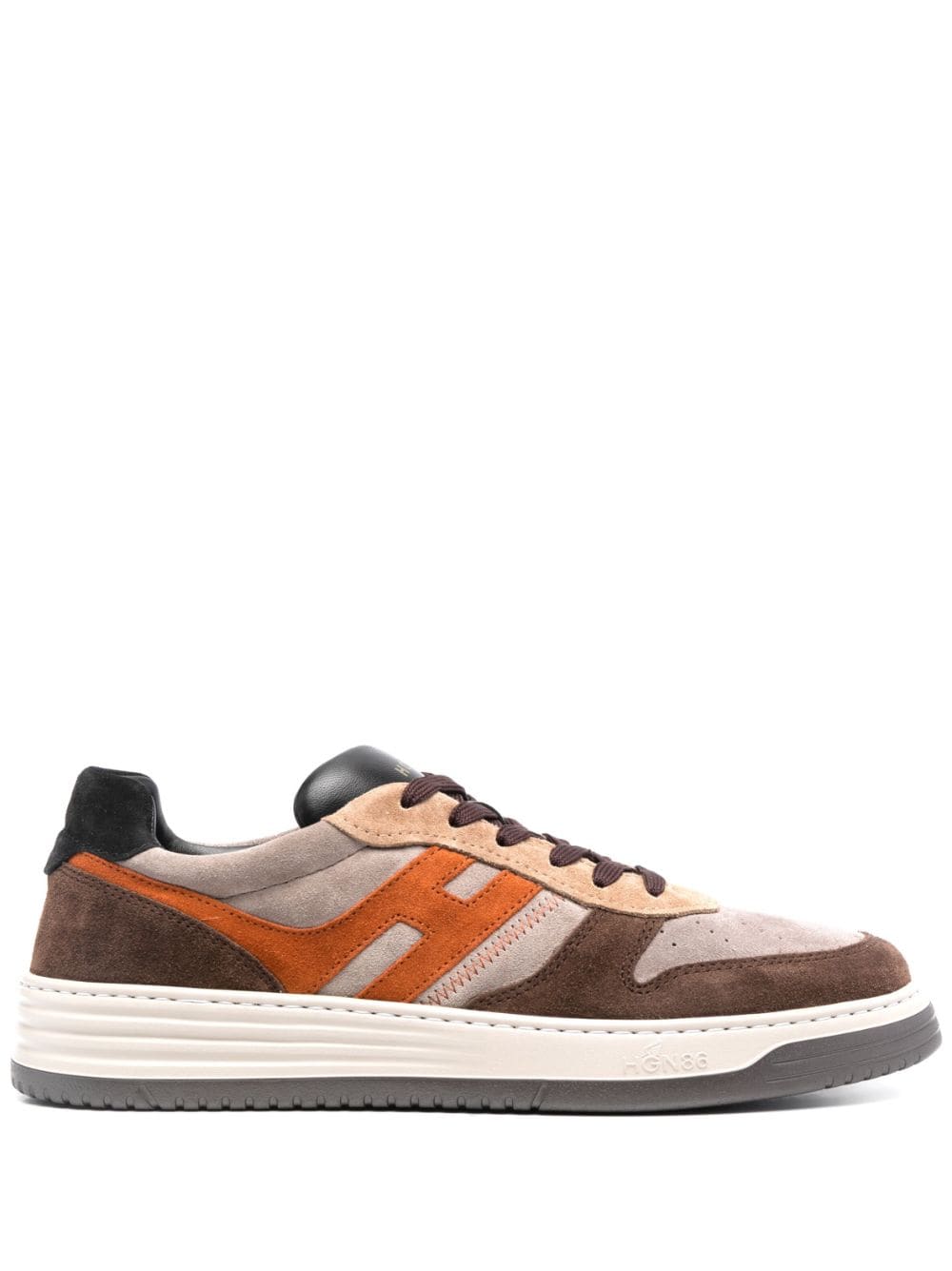 Hogan H630 logo-patch sneakers - Brown von Hogan