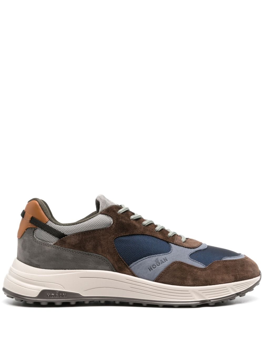 Hogan Hyperlight leather sneakers - Brown von Hogan