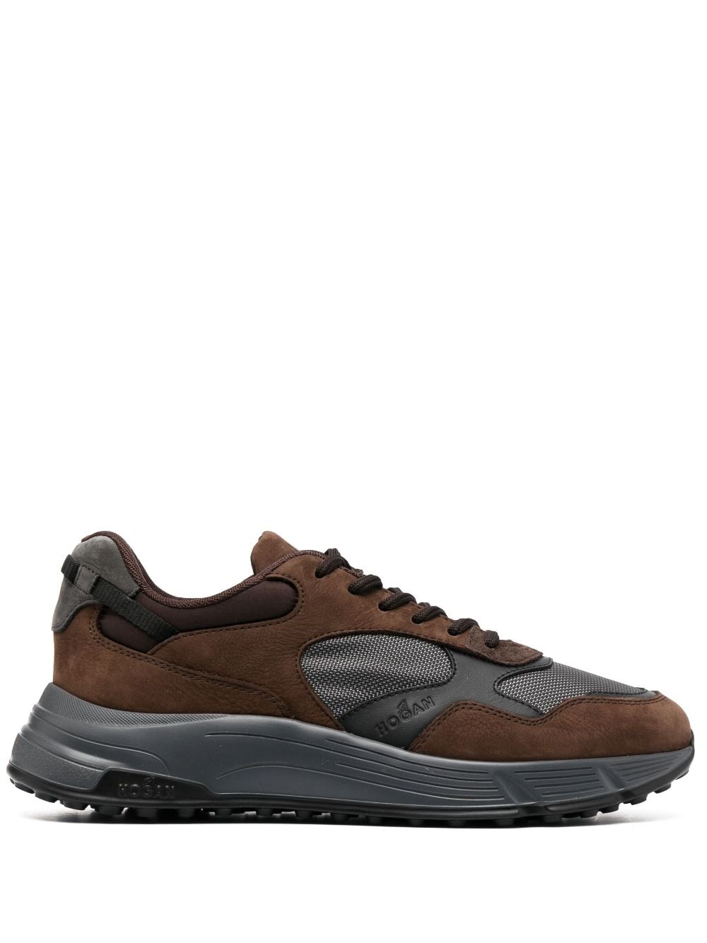 Hogan Hyperlight panelled low-top sneakers - Brown von Hogan