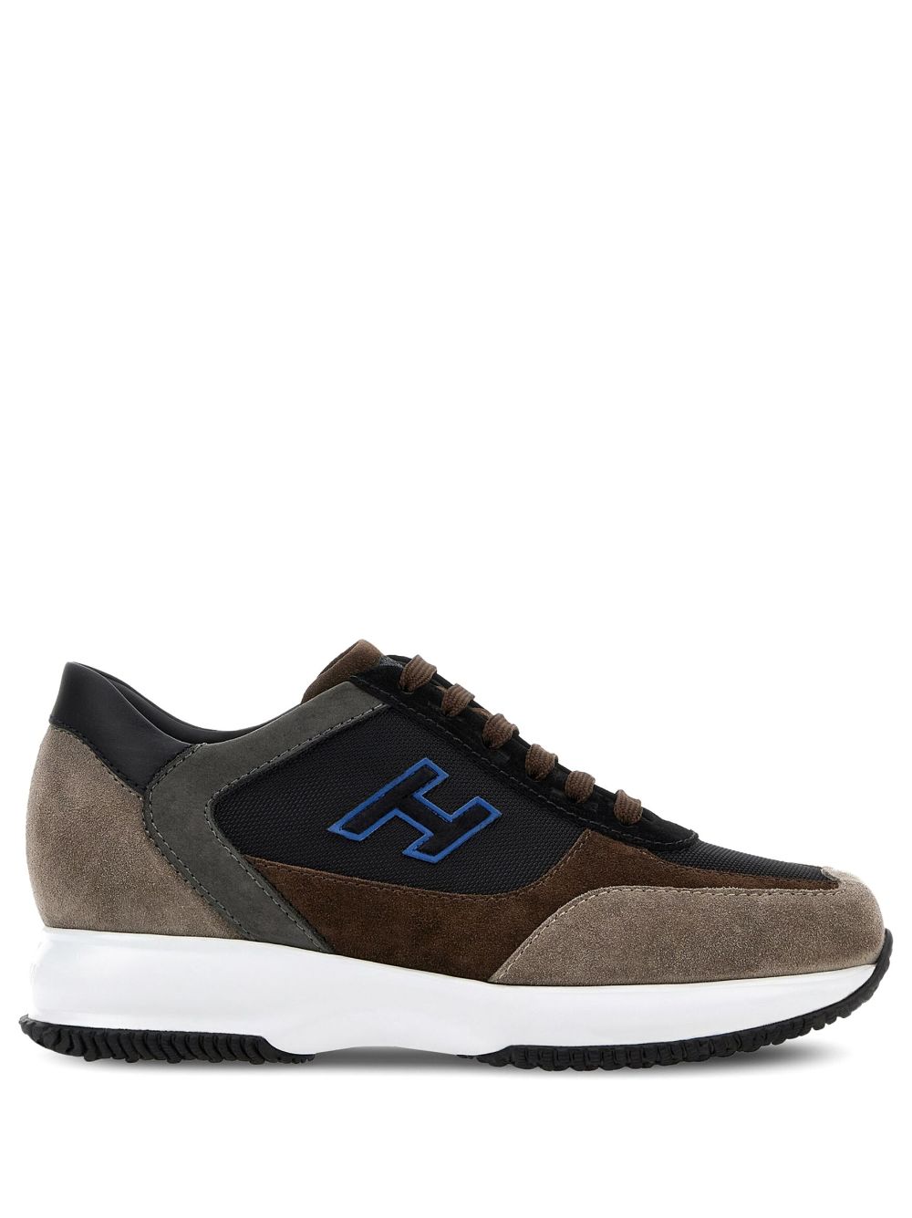 Hogan Interactive H suede low-top sneakers - Brown von Hogan