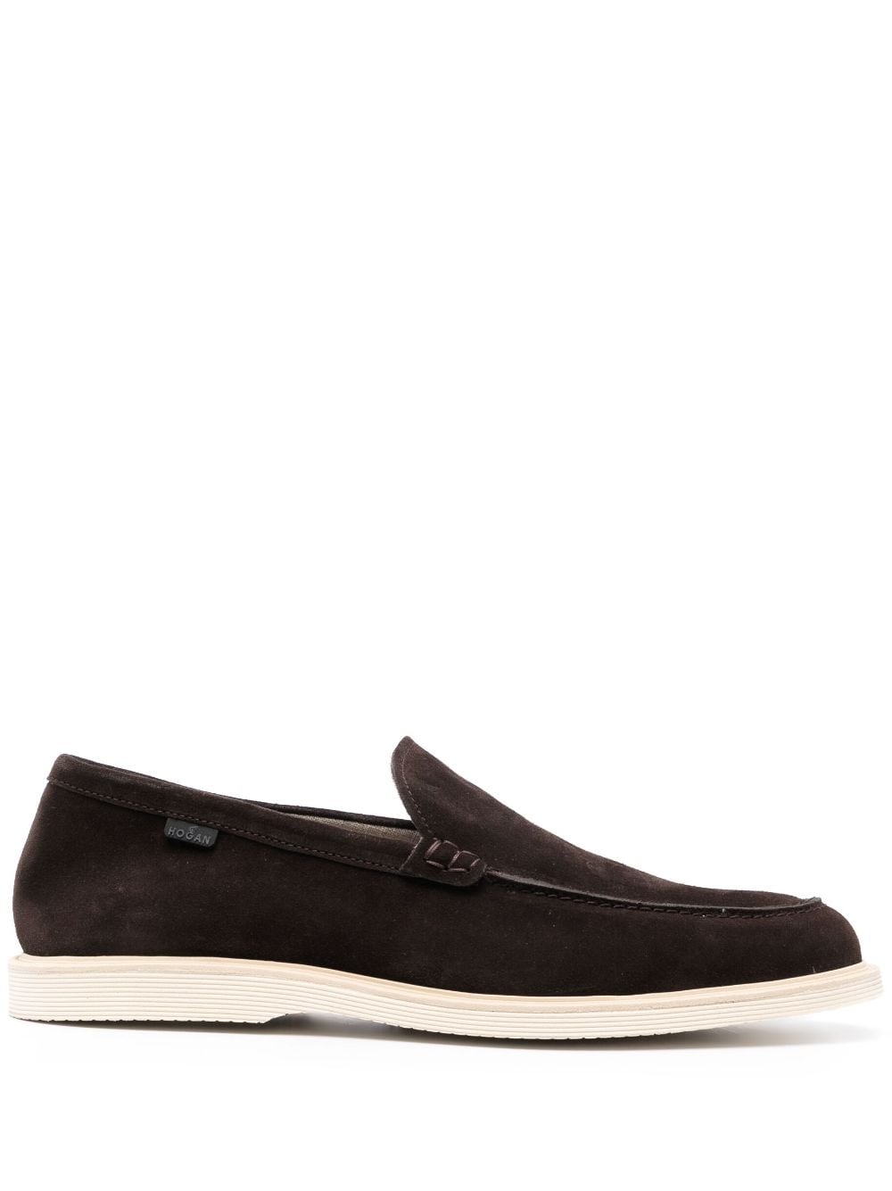 Hogan slip-on suede loafers - Brown von Hogan