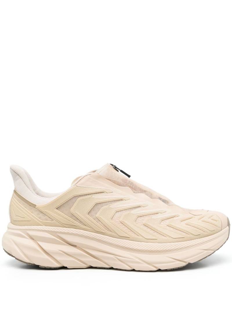 HOKA Project Clifton zip-up sneakers - Neutrals von HOKA