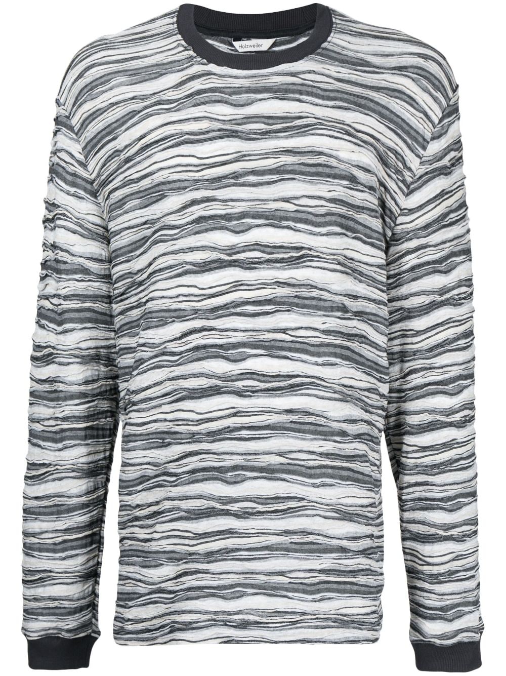 Holzweiler graphic-print long-sleeve T-shirt - Grey