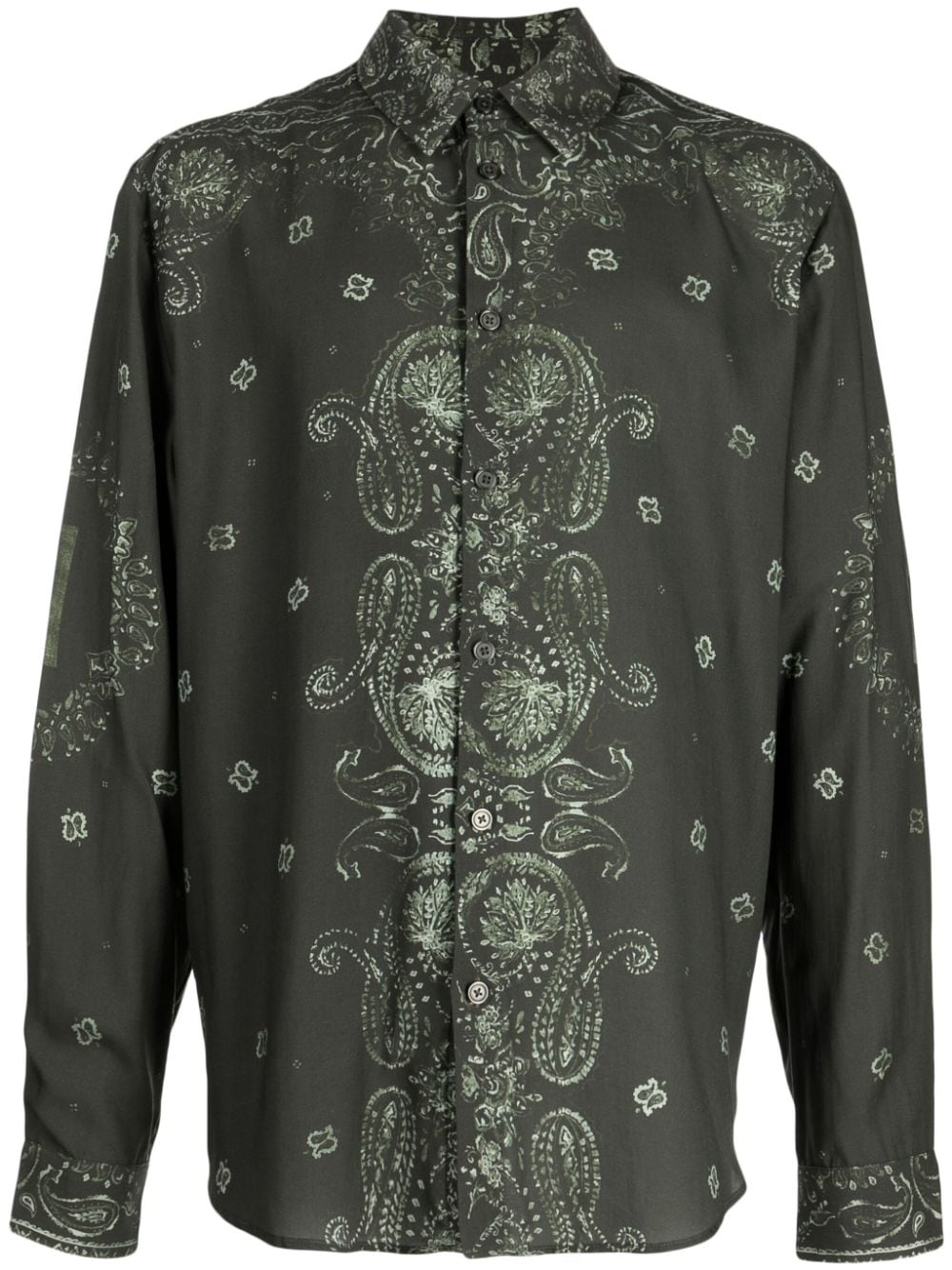 Holzweiler paisley-print long-sleeve shirt - Green von Holzweiler