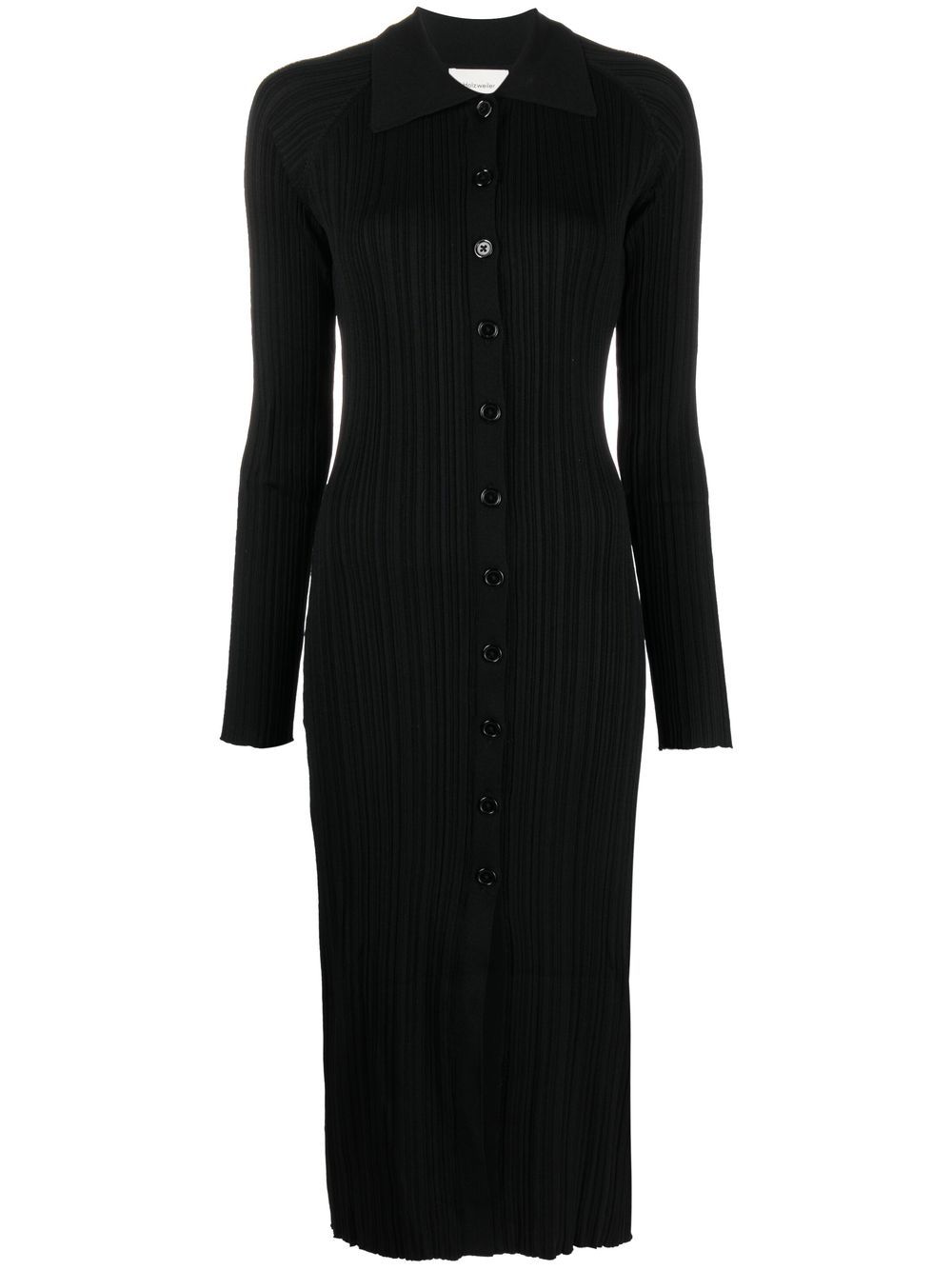 Holzweiler ribbed midi dress - Black von Holzweiler