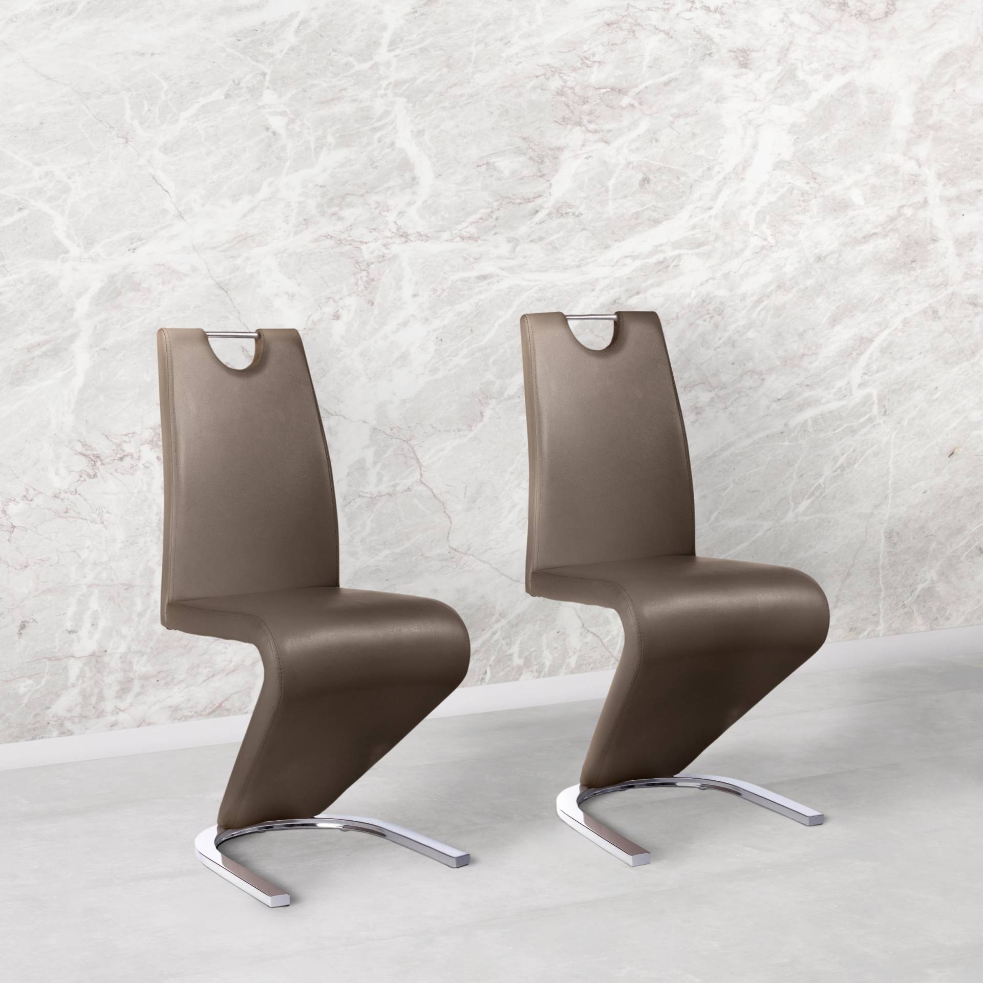Homexperts Esszimmerstuhl »Zora 02«, (Set), 2 St., Kunstleder, Bezug in Kunstleder, Rückenlehne mit Griff zum einfachen Zurückziehen Homexperts Esszimmerstuhl »Zora 02«, (Set), 2 St., Kunstleder, Bezug in Kunstleder, Rückenlehne mit Griff zum einfachen Zurückziehen von Homexperts