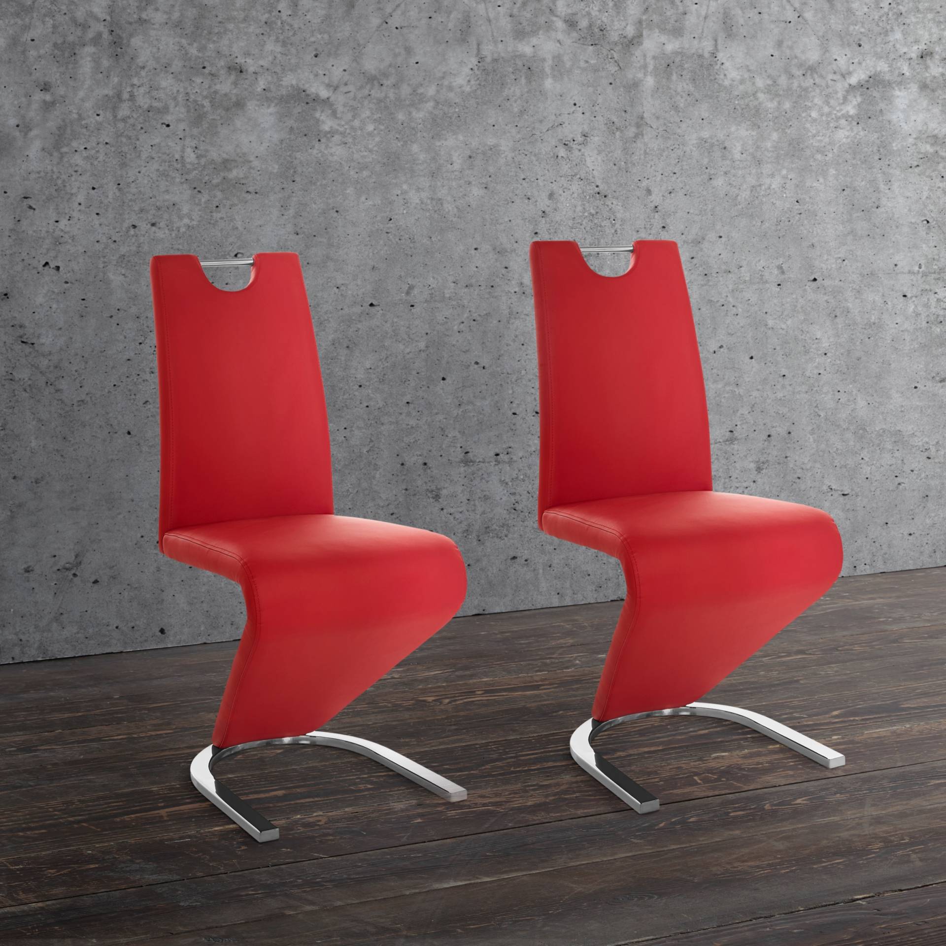 Homexperts Esszimmerstuhl »Zora 02«, (Set), 2 St., Kunstleder, Bezug in Kunstleder, Rückenlehne mit Griff zum einfachen Zurückziehen Homexperts Esszimmerstuhl »Zora 02«, (Set), 2 St., Kunstleder, Bezug in Kunstleder, Rückenlehne mit Griff zum einfachen Zurückziehen von Homexperts