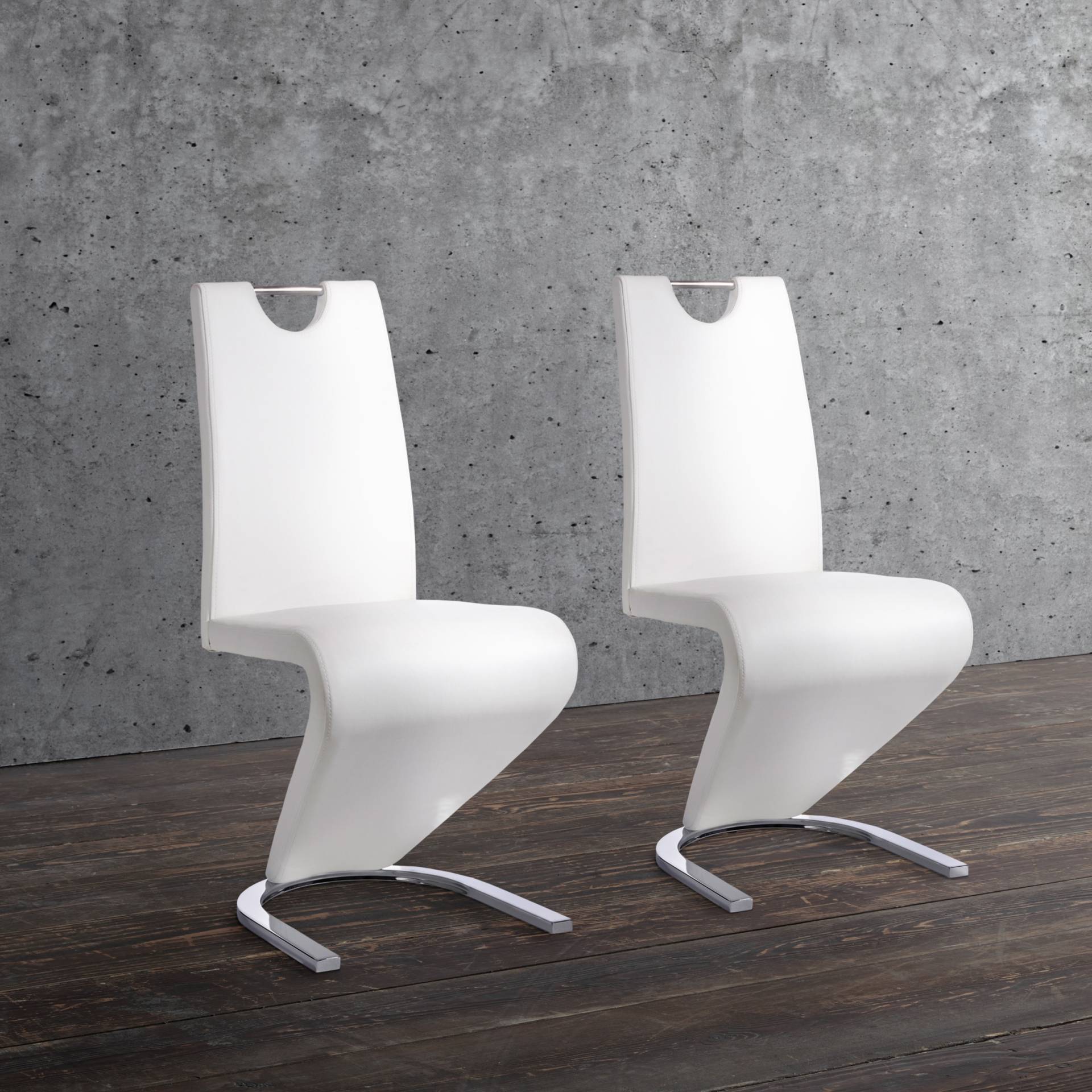 Homexperts Esszimmerstuhl »Zora 02«, (Set), 2 St., Kunstleder, Bezug in Kunstleder, Rückenlehne mit Griff zum einfachen Zurückziehen Homexperts Esszimmerstuhl »Zora 02«, (Set), 2 St., Kunstleder, Bezug in Kunstleder, Rückenlehne mit Griff zum einfachen Zurückziehen von Homexperts
