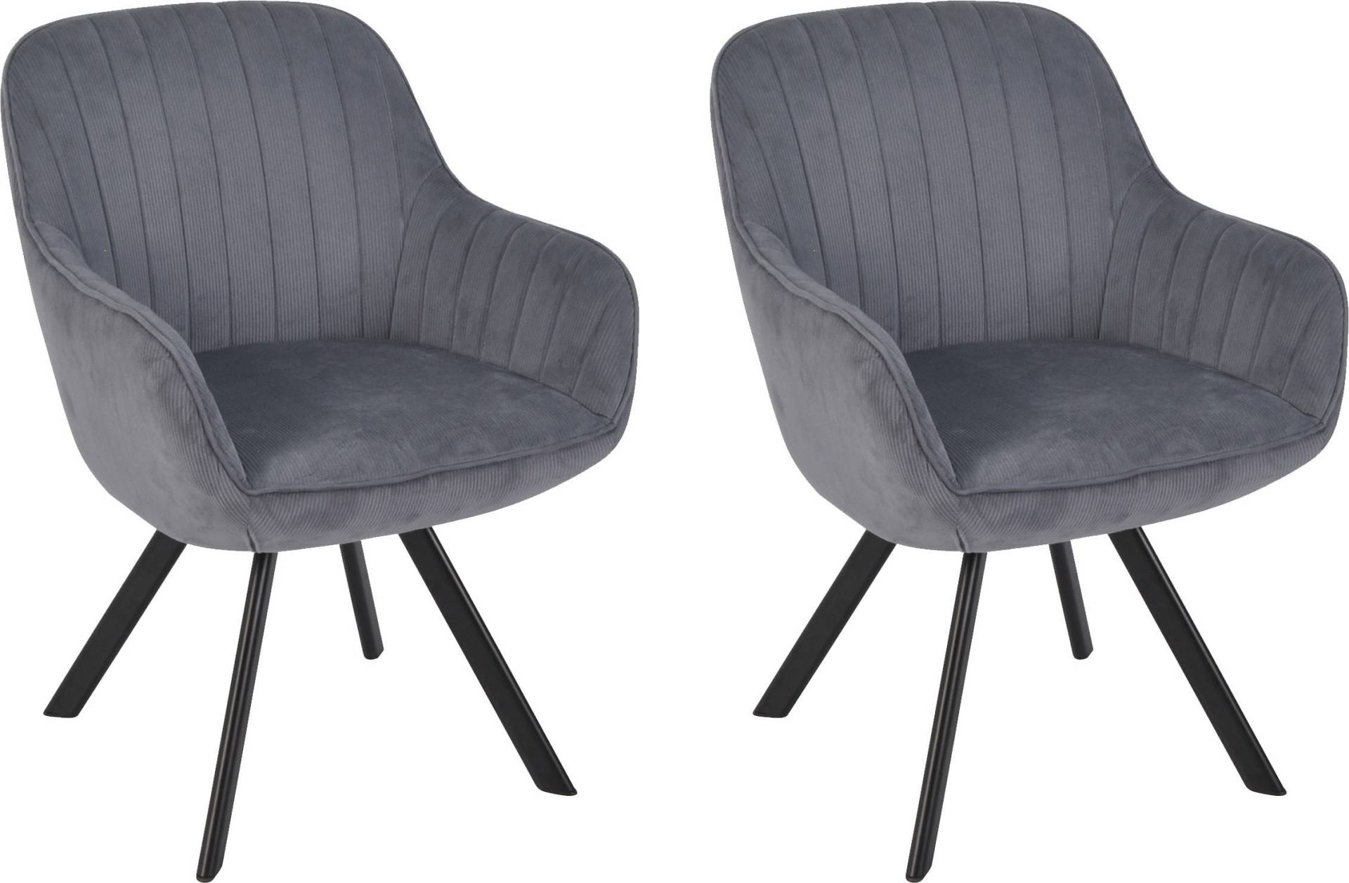 Homexperts Esszimmerstuhl »Carlo«, (Set), 2 St., Cord, Drehstuhl, Bezug in Cord oder Kunstleder Homexperts Esszimmerstuhl »Carlo«, (Set), 2 St., Cord, Drehstuhl, Bezug in Cord oder Kunstleder von Homexperts