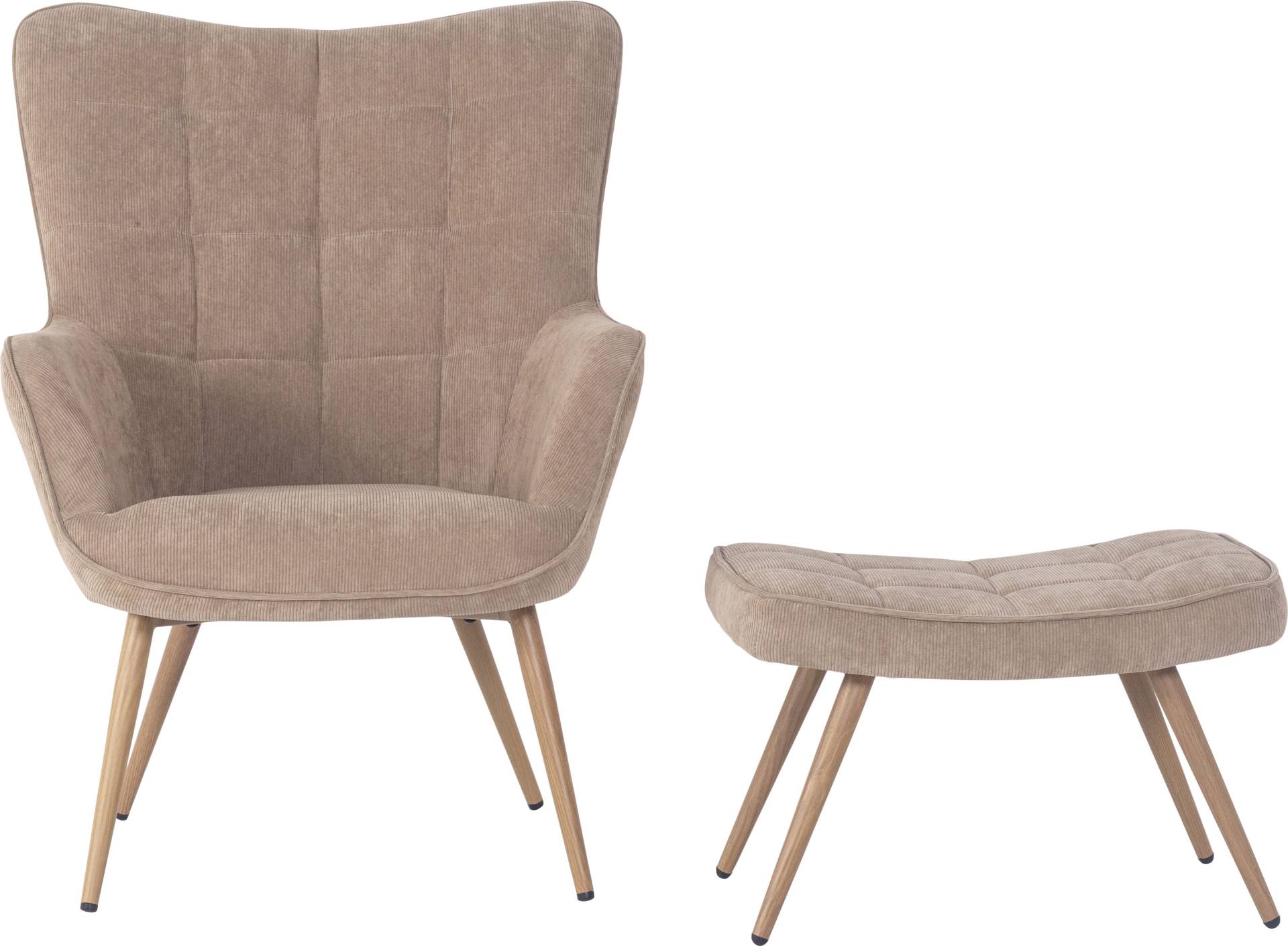 Homexperts Polsterstuhl »Ulla«, 1 St., Cordstoff CORDUROY, mit modernem Cord, Samt- oder Microfaserbezug Homexperts Polsterstuhl »Ulla«, 1 St., Cordstoff CORDUROY, mit modernem Cord, Samt- oder Microfaserbezug von Homexperts