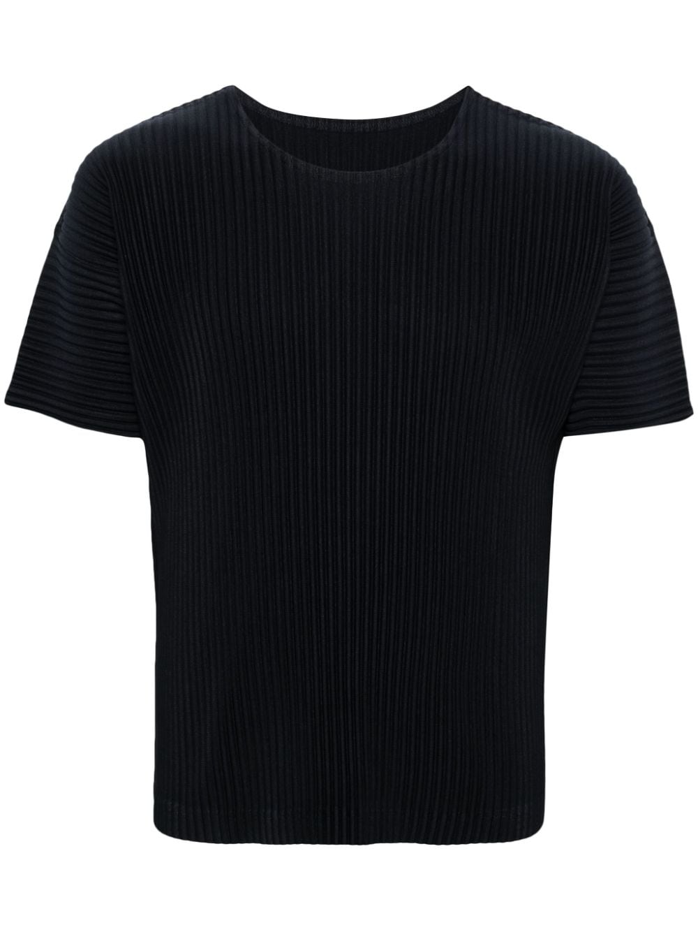 Homme Plissé Issey Miyake Basic plissé round-neck T-shirt - Blue von Homme Plissé Issey Miyake