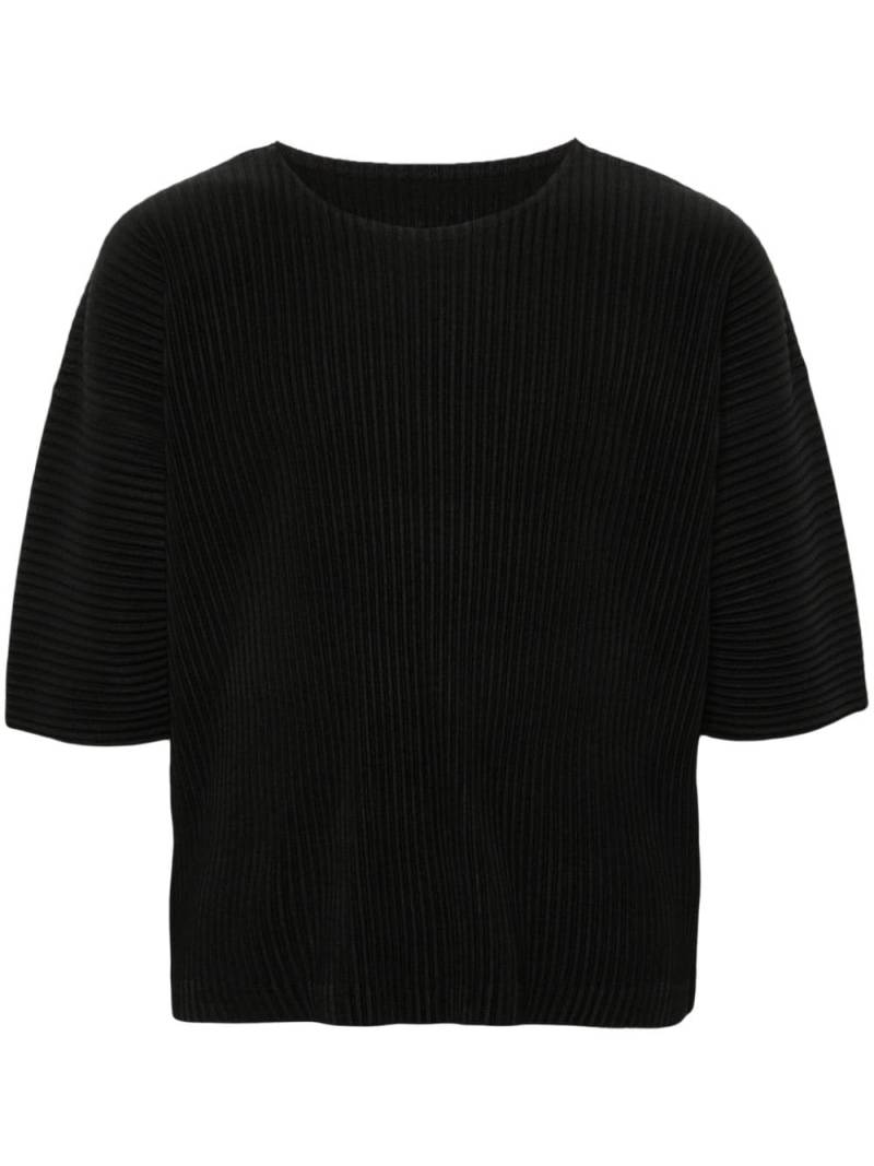 Homme Plissé Issey Miyake MC March pleated T-shirt - Black von Homme Plissé Issey Miyake