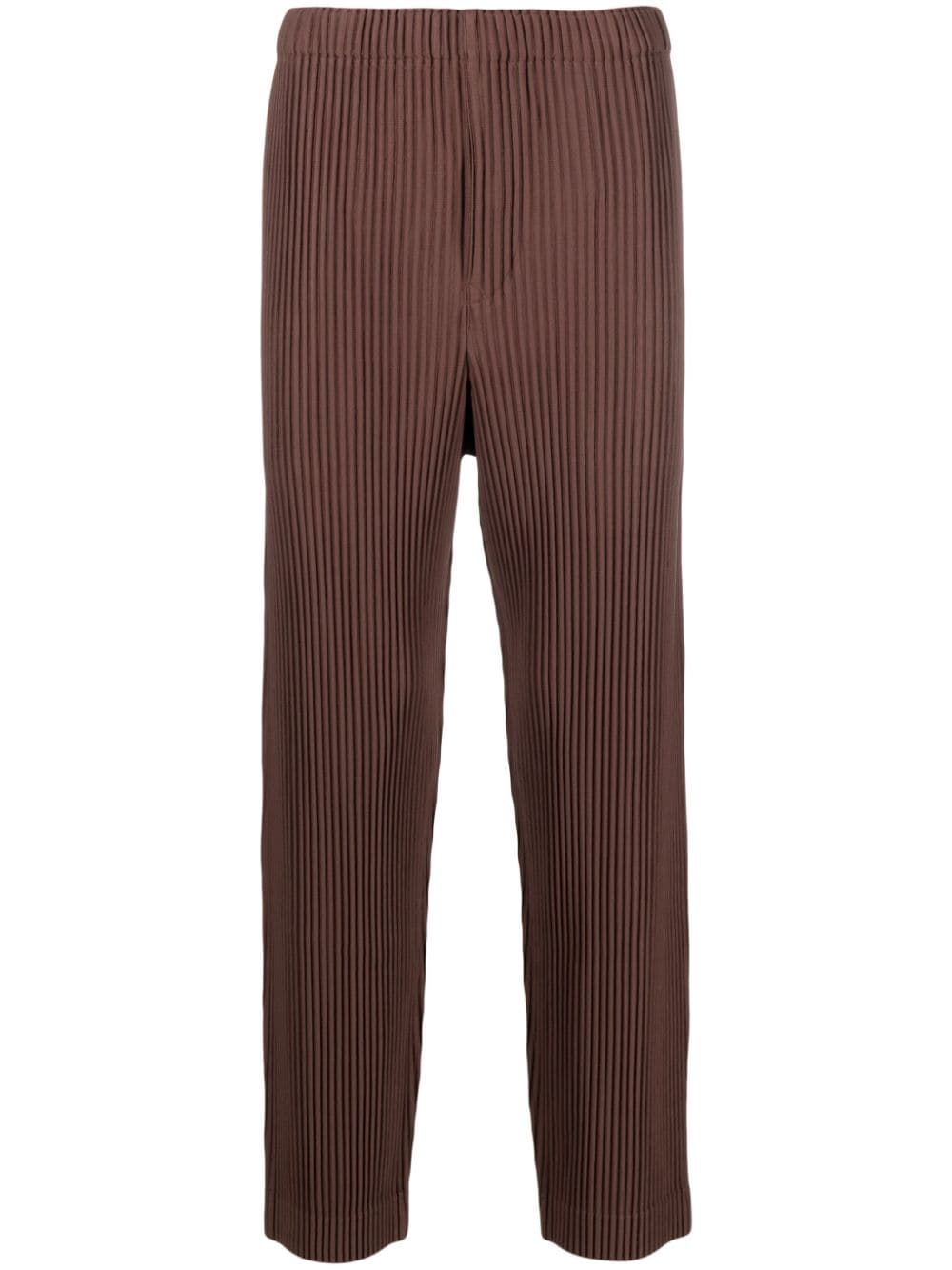 Homme Plissé Issey Miyake MC September pleated trousers - Brown von Homme Plissé Issey Miyake