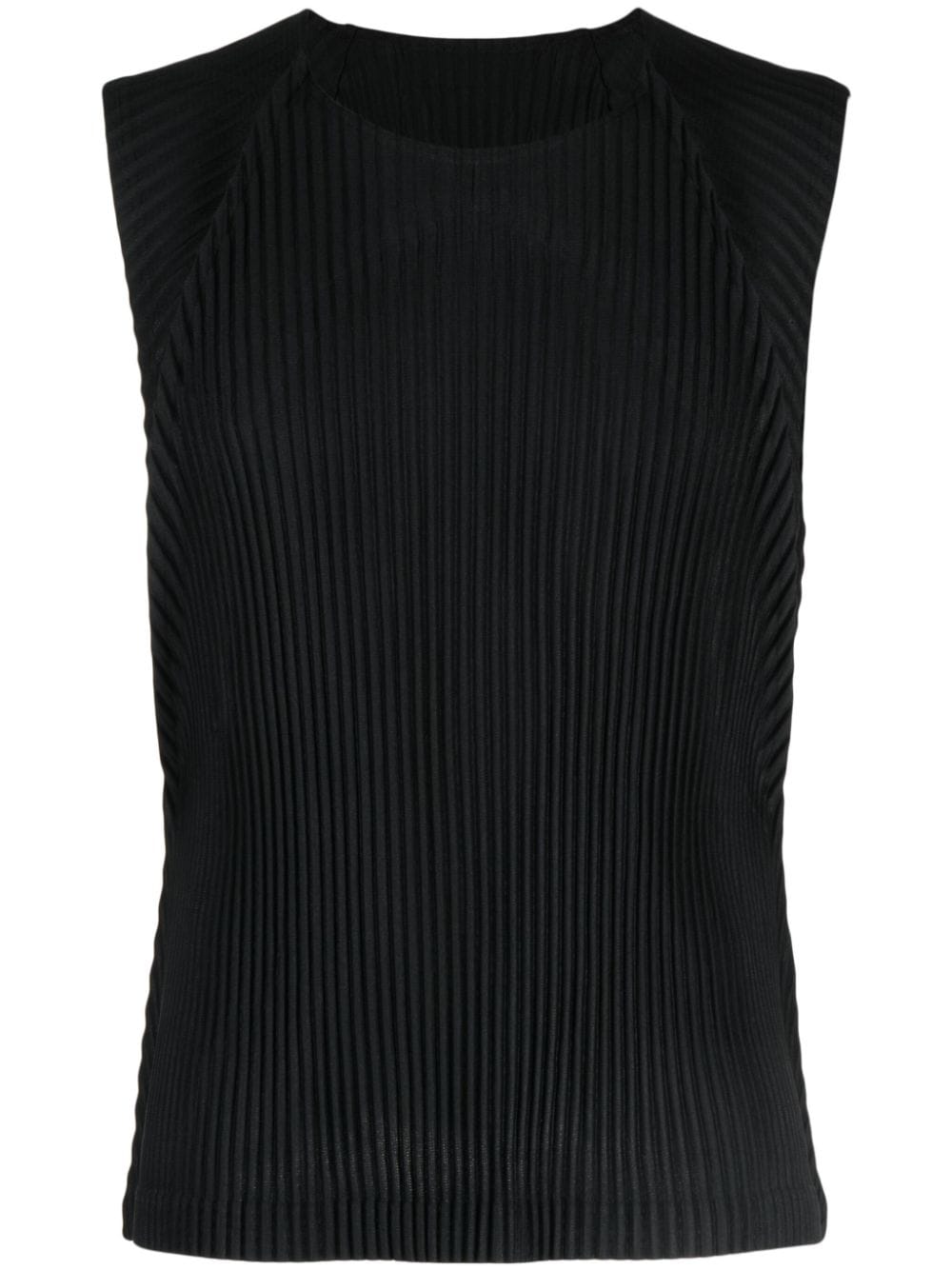 Homme Plissé Issey Miyake Mc August pleated tank top - Black von Homme Plissé Issey Miyake