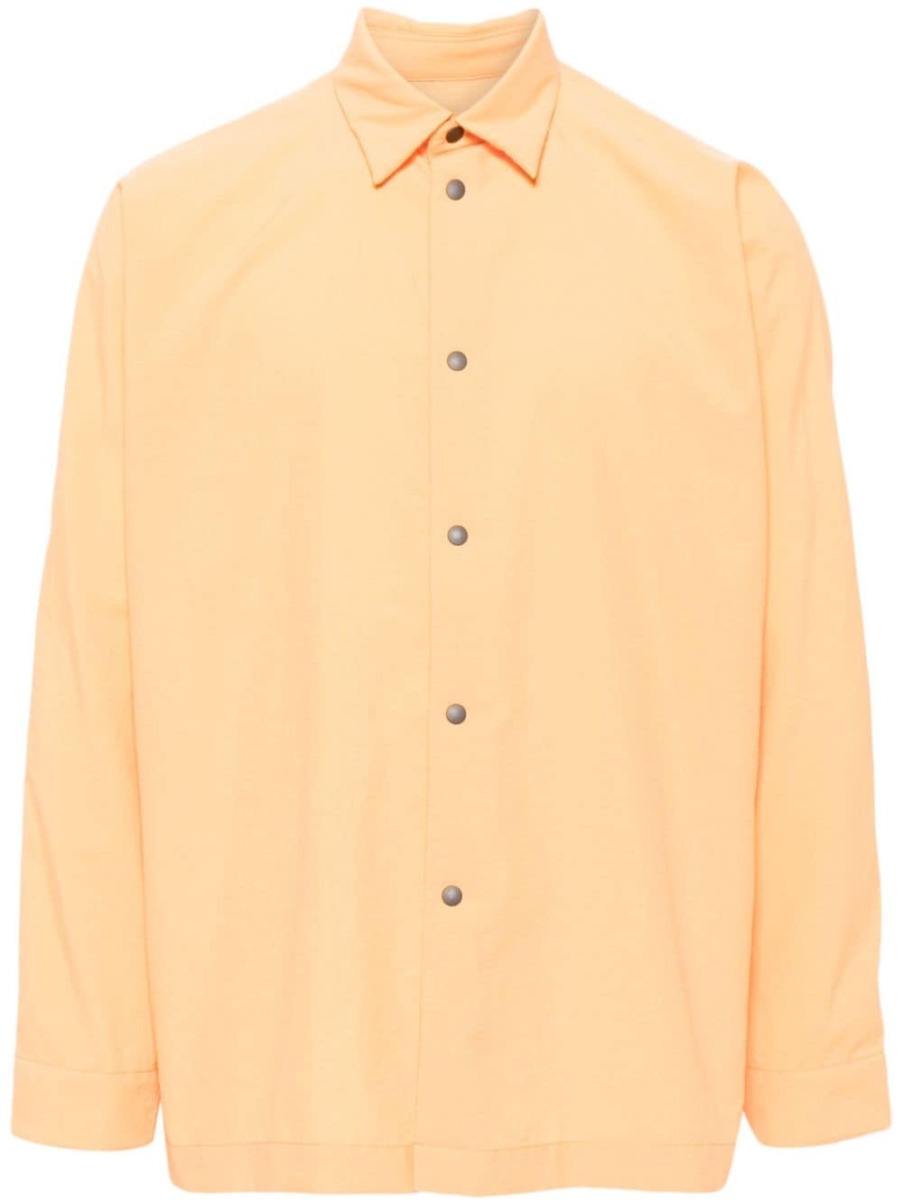 Homme Plissé Issey Miyake Verso 1 point-collar shirt - Orange von Homme Plissé Issey Miyake