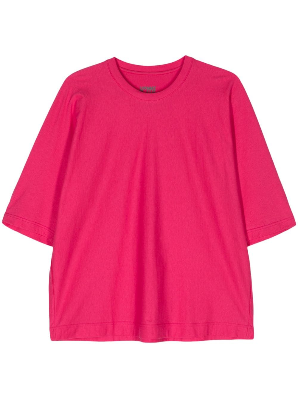 Homme Plissé Issey Miyake crew-neck cotton T-shirt - Pink von Homme Plissé Issey Miyake