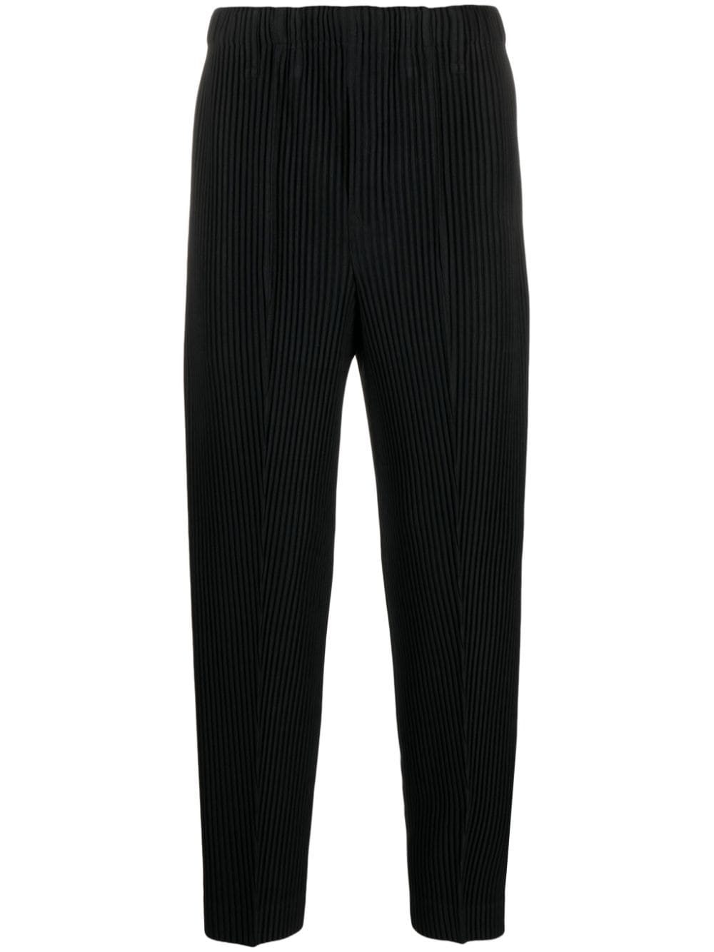 Homme Plissé Issey Miyake high-waisted pleated trousers - Black von Homme Plissé Issey Miyake