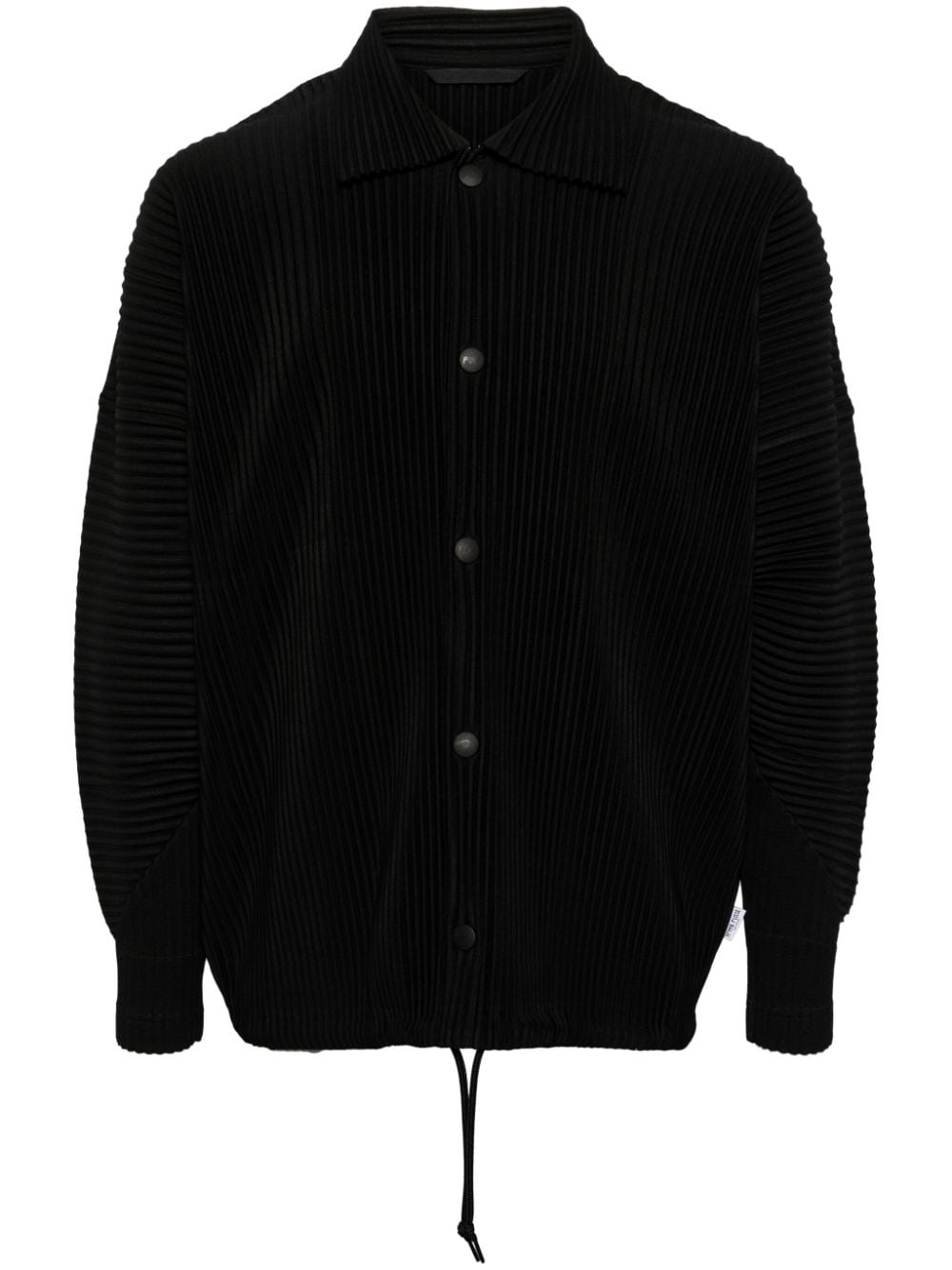 Homme Plissé Issey Miyake pleated shirt jacket - Black von Homme Plissé Issey Miyake