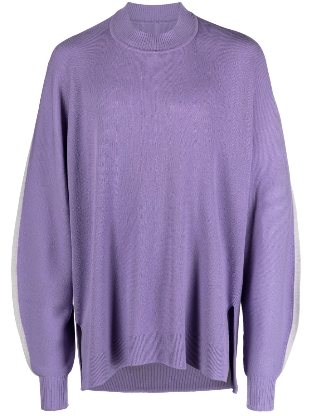Homme Plissé Issey Miyake ribbed-knit wool jumper - Purple von Homme Plissé Issey Miyake
