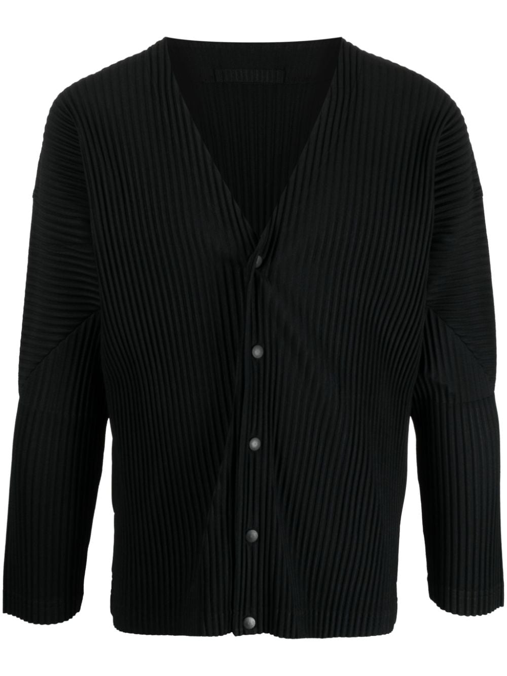 Homme Plissé Issey Miyake ribbed single-breasted blazer - Black von Homme Plissé Issey Miyake