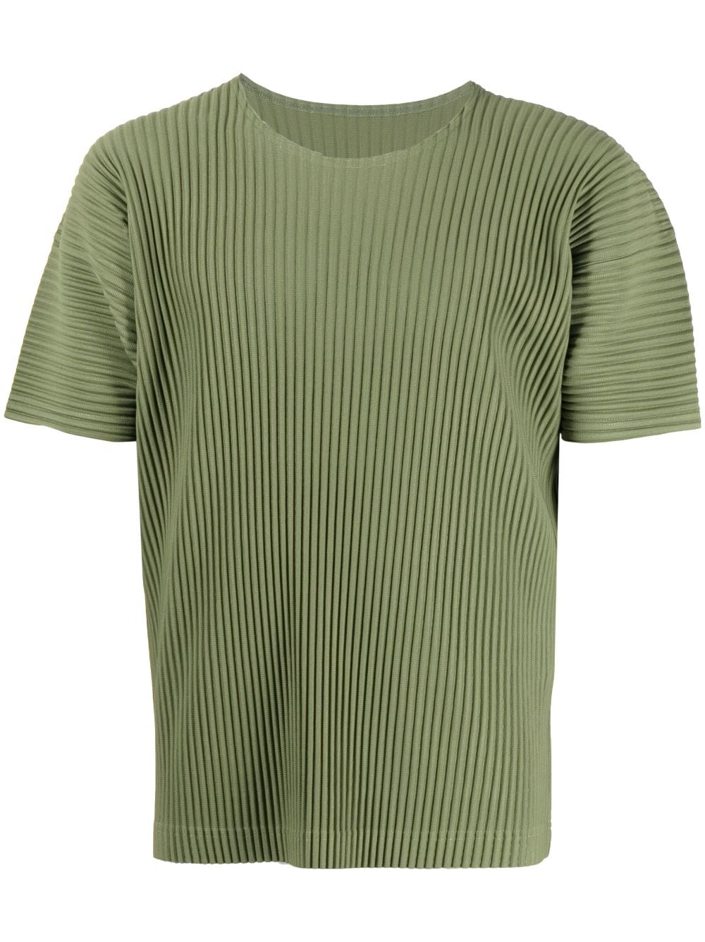 Homme Plissé Issey Miyake short-sleeve pleated T-shirt - Green von Homme Plissé Issey Miyake