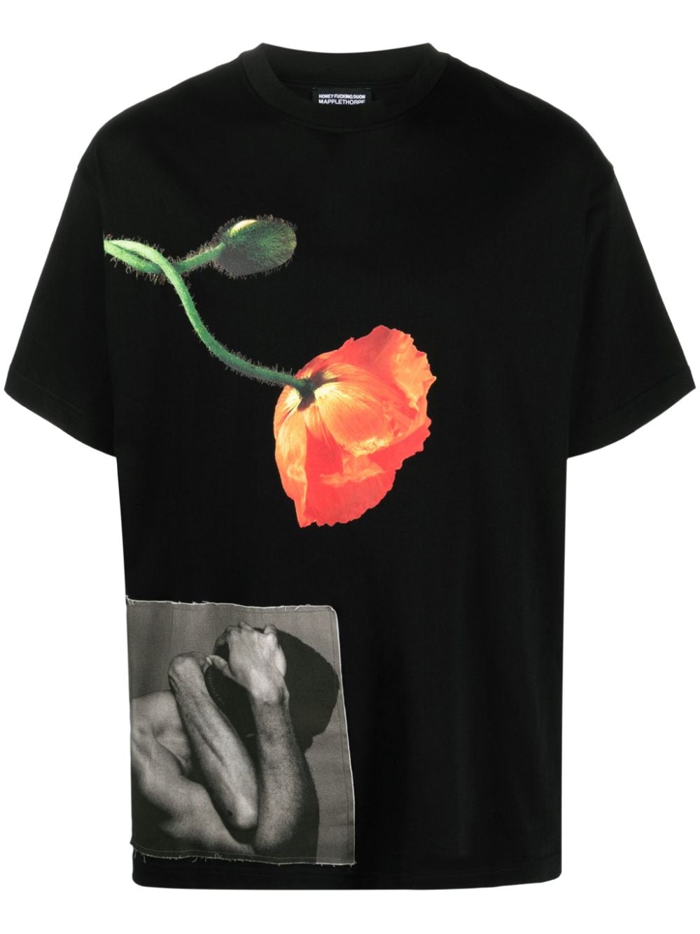 Honey Fucking Dijon x Robert Mapplethorpe graphic-print T-shirt - Black von Honey Fucking Dijon