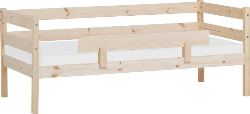 Hoppekids Einzelbett »ECO Comfort Kinderbett, Kiefer Massivholz, Jugendbett inkl. Rollrost«, 70x160 cm, wahlweise in verschieden Farben/ Matratze/ Absturzsicherung von Hoppekids