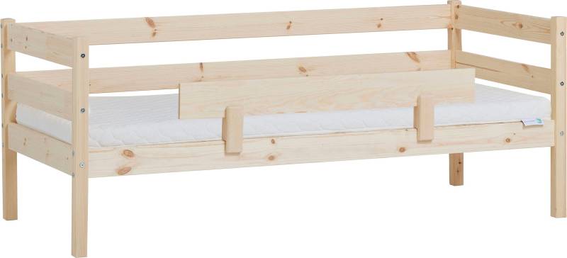Hoppekids Einzelbett »ECO Comfort Kinderbett, Kiefer Massivholz, Jugendbett inkl. Rollrost«, 70x160 cm, wahlweise in verschieden Farben/ Matratze/ Absturzsicherung von Hoppekids