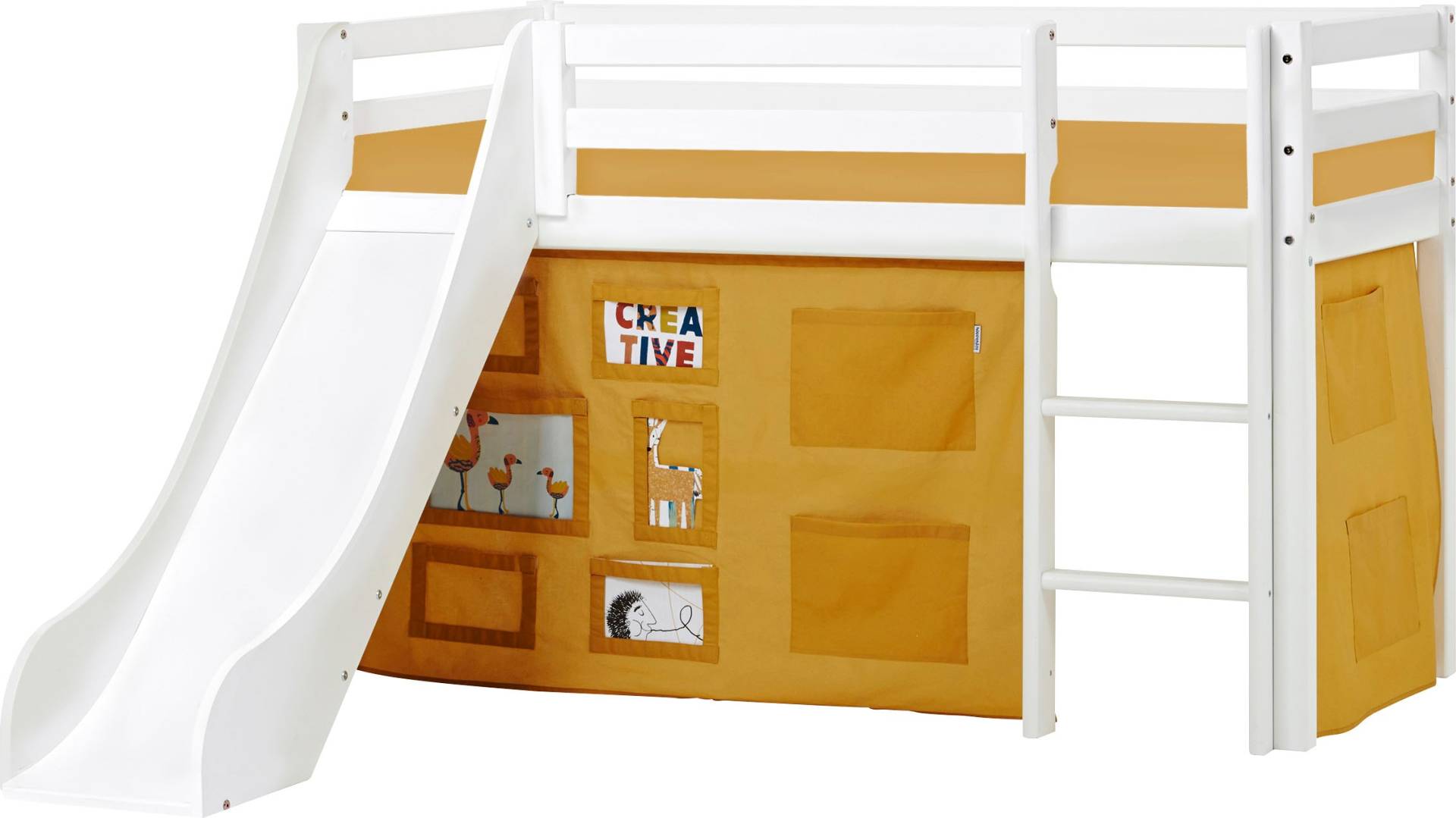 Hoppekids Hochbett »«Creator Autumn Yellow»« von Hoppekids