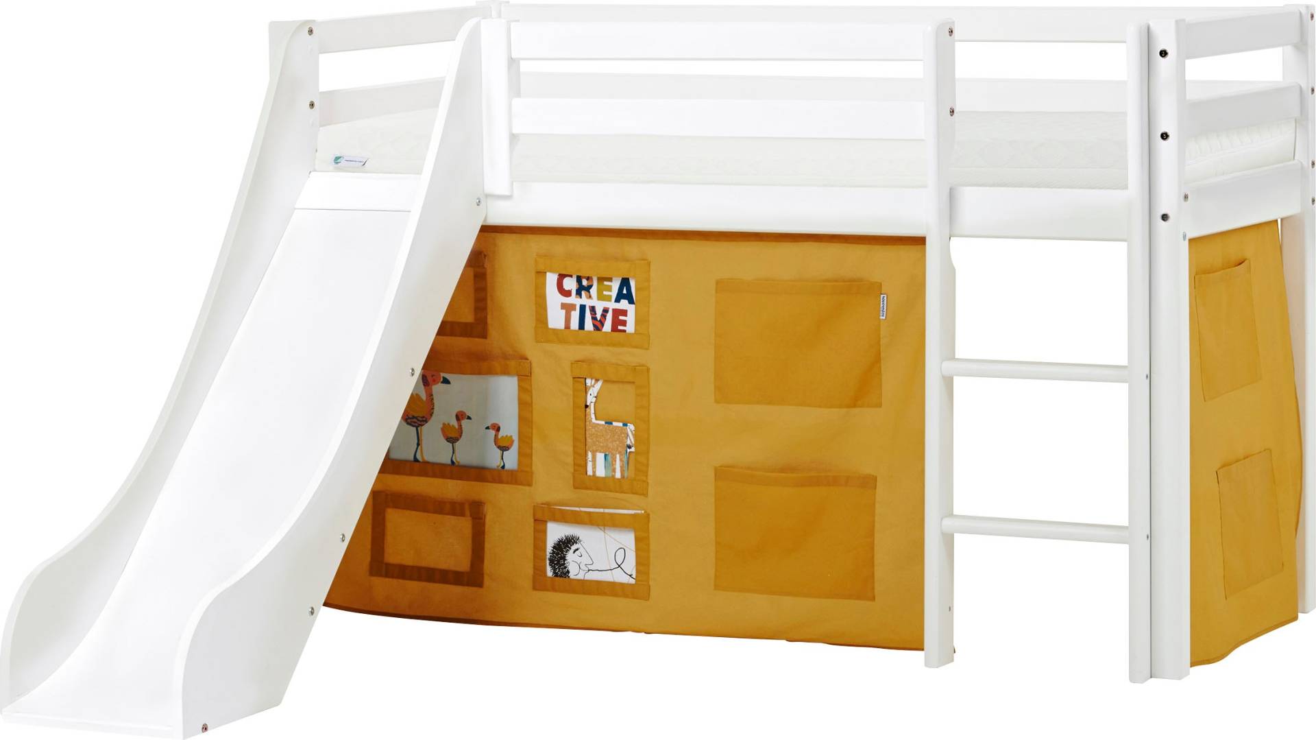 Hoppekids Hochbett »«Creator Autumn Yellow»« von Hoppekids