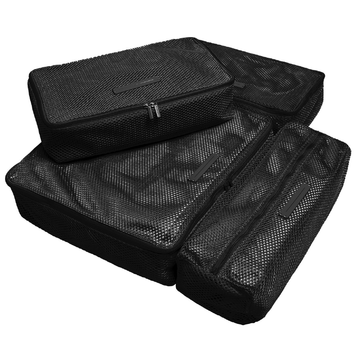 Packing Cubes 4er Set, All Black Packing Cubes 4er Set, All Black von Horizn Studios