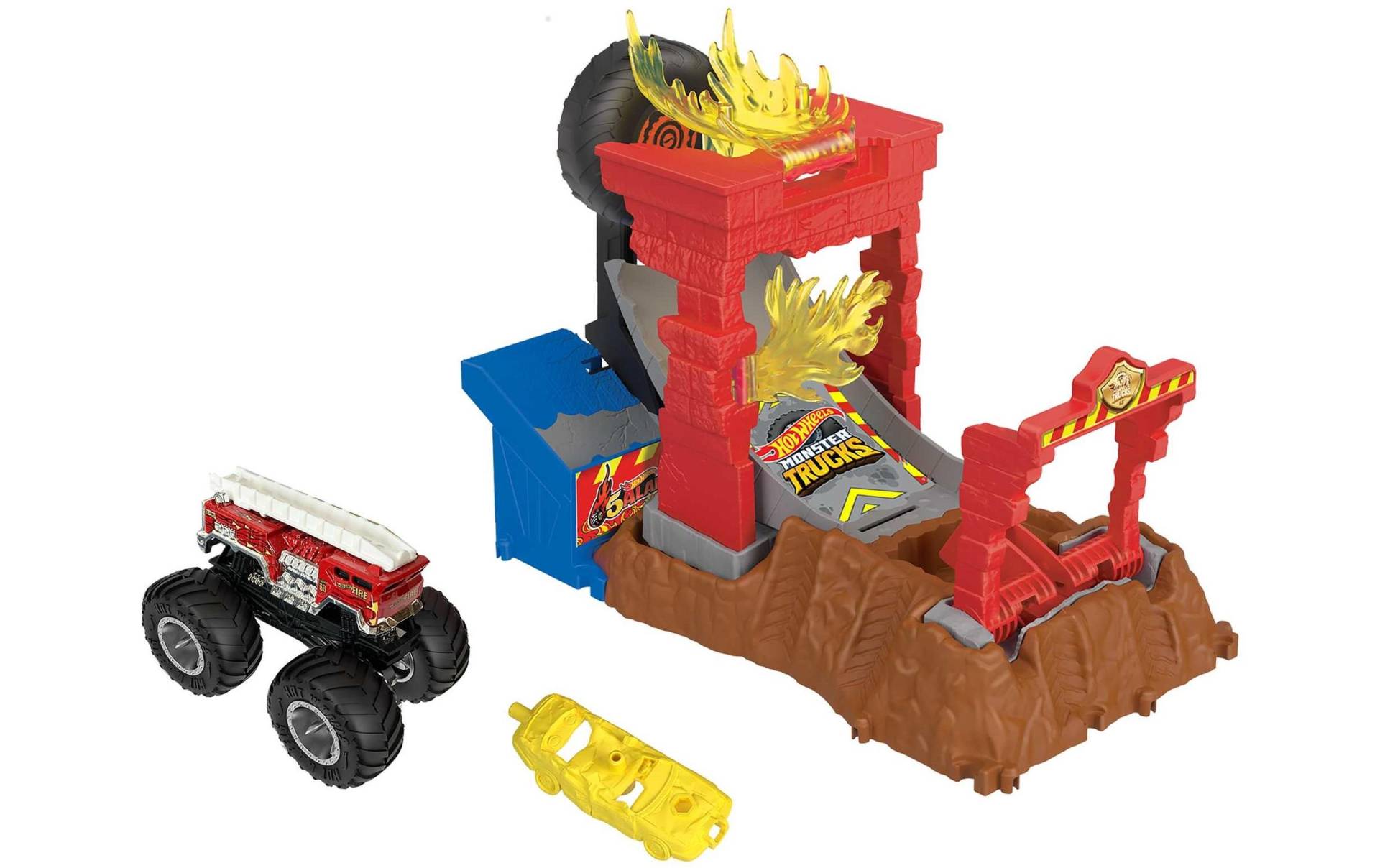 Hot Wheels Spielzeug-Auto »Hot Wheels Monster Trucks Arena Smashers 5-Alarm Challenge« von Hot Wheels